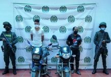 Capturamos a dos hombres por receptación, falsedad marcaria y recuperación de dos motocicletas en Corinto (Cauca)
