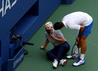 Descalifica un pelotazo a Djokovic del US Open