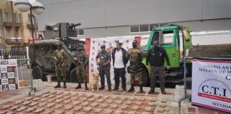 Ejército Nacional y Fiscalía incautan más de 300 kilogramos de clorhidrato de cocaína en el Cauca