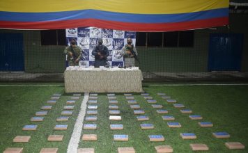 FUERZA PÚBLICA INCAUTA COCAÍNA OCULTA EN COSTALES DE COCO EN TIMBIQUÍ CAUCA