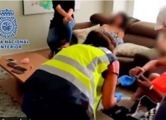 Nueve mujeres de nacionalidad colombiana estaban siendo explotadas sexualmente en Alicante, España.