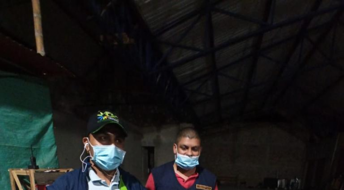 En zona rural del municipio de El Tambo se encontró una serpiente Boa